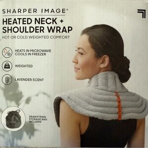 Sharper Image Gray Neck and Shoulder Wrap